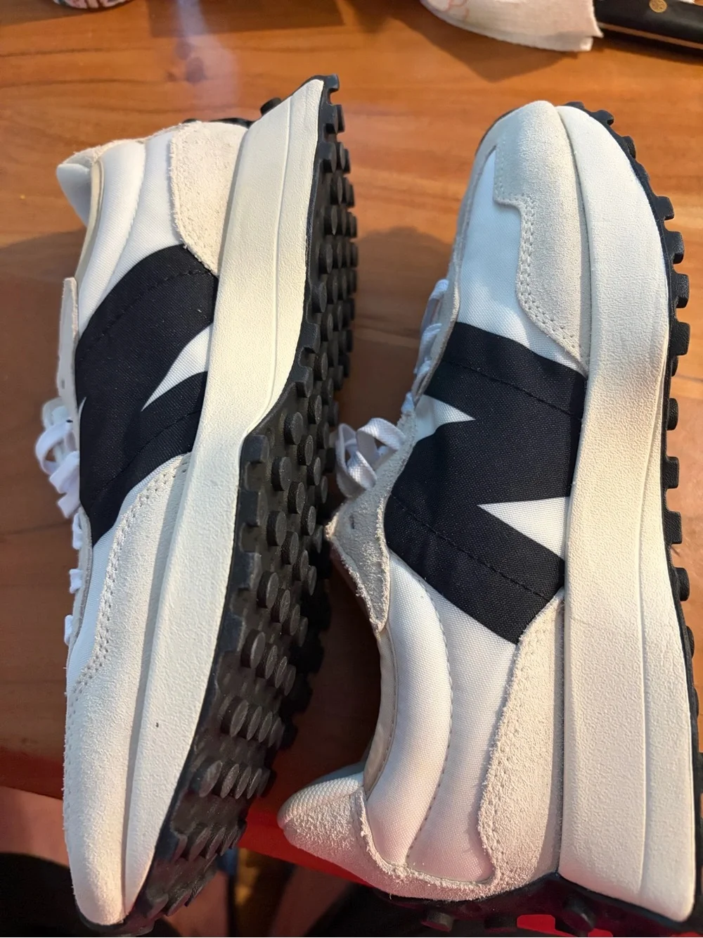 New Balance 327 Sea Salt and Black Womens Sneakers